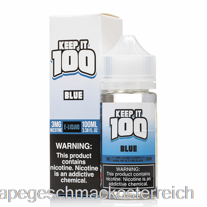 Blau - Keep It 100 E-Liquid - 100ml 0mg Vape-Geschmack